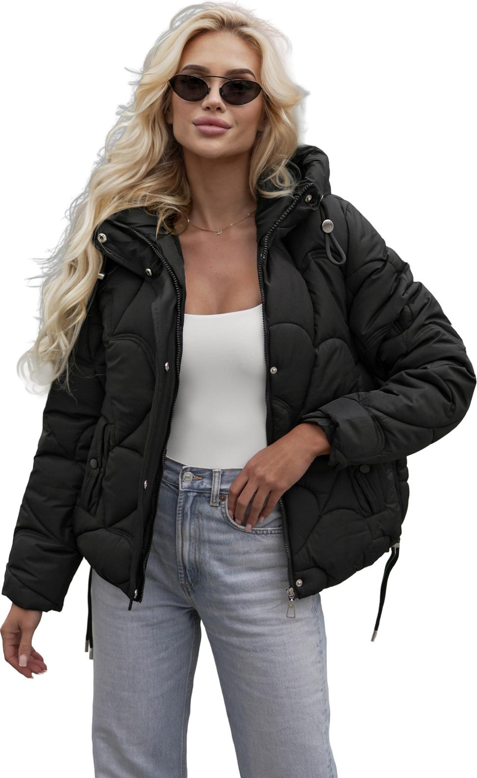 Damen Winterjacke Schwarz OZONEE JS/5M3336/392Z M