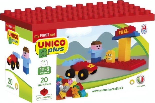 Unico -Set mit Gebäudeplatte, 20dlg 8597