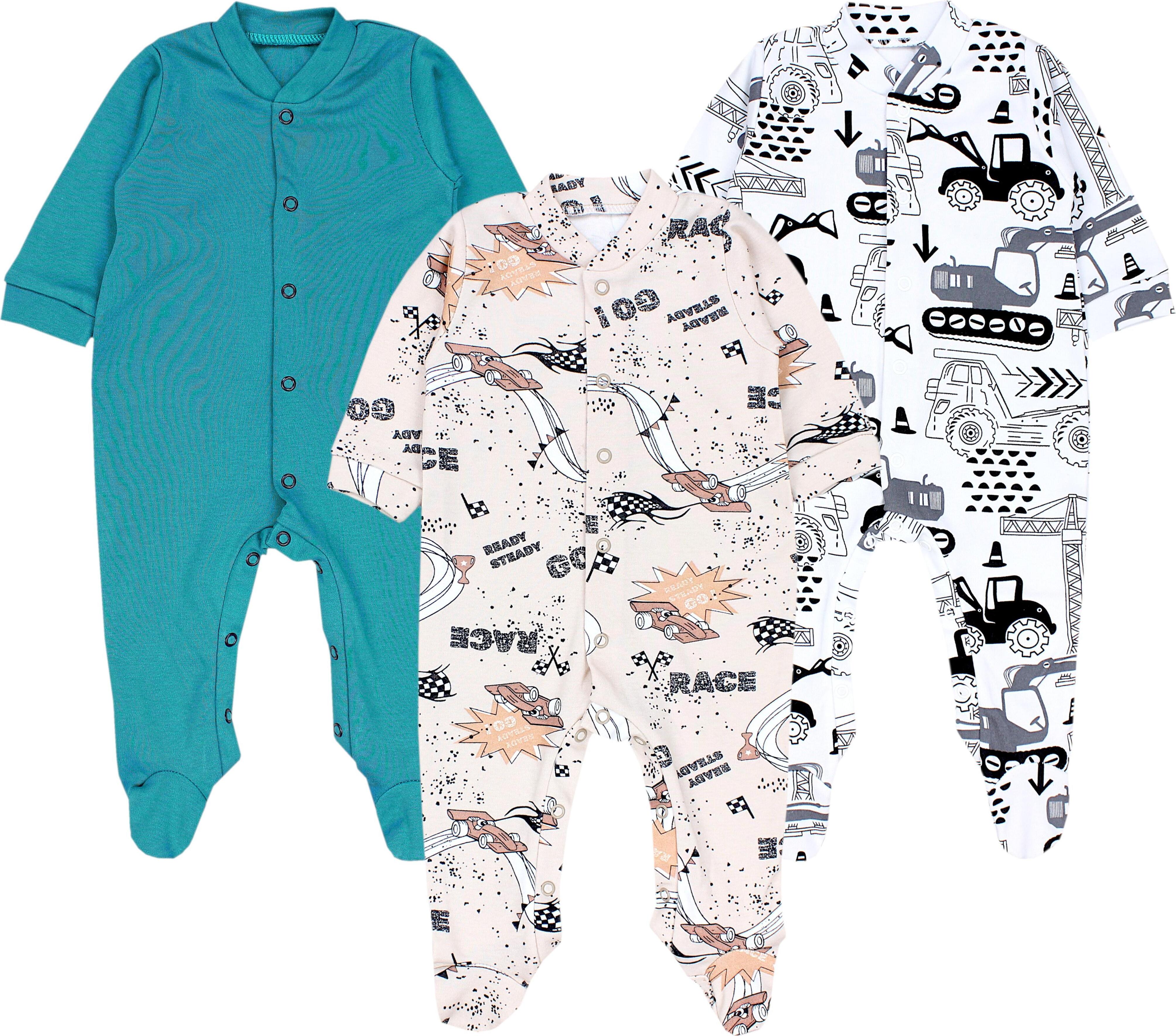 Produktbild von NAME IT Baby Schlafstrampler Jungen - Bio Baumwolle Mit Rüschen Und Karomuster
