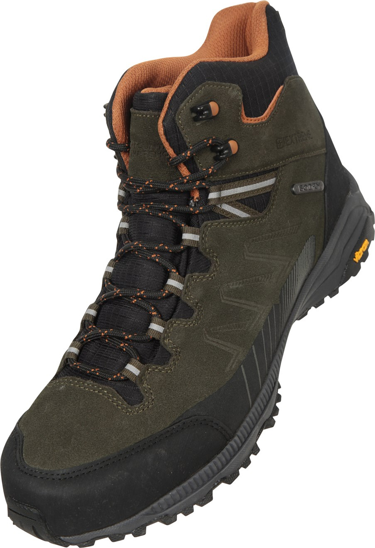Mountain Warehouse - Pánske turistické topánky "Extreme Rockies", kožené MW2021 (46 EU) (Khaki green)