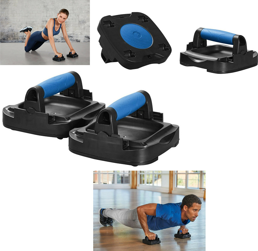 CRIVIT® Liegestützgriffe 2er Fitness Training Krafttraining Ausdauer Handgelenkschonend