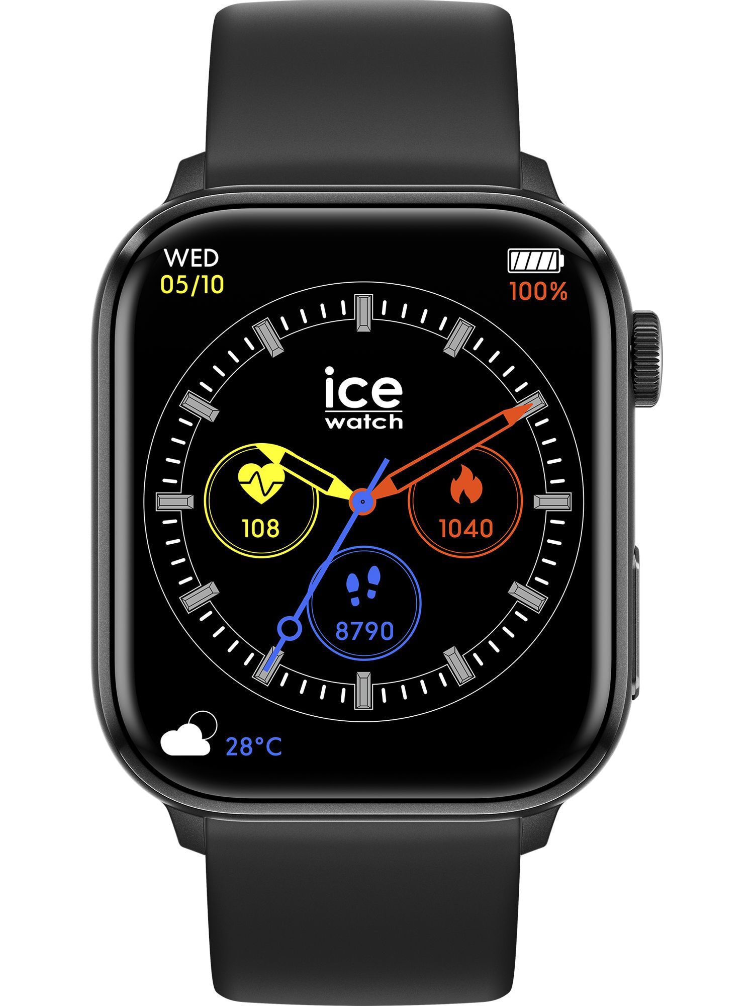 Hodinky Ice-Watch 022535 ICE smart- ICE 2.0 Black Amoled Uhr Datum Alarm