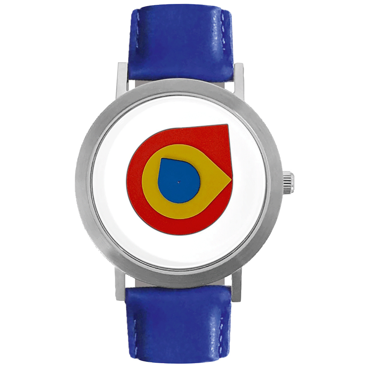 Bauhaus-Armbanduhr, blau.