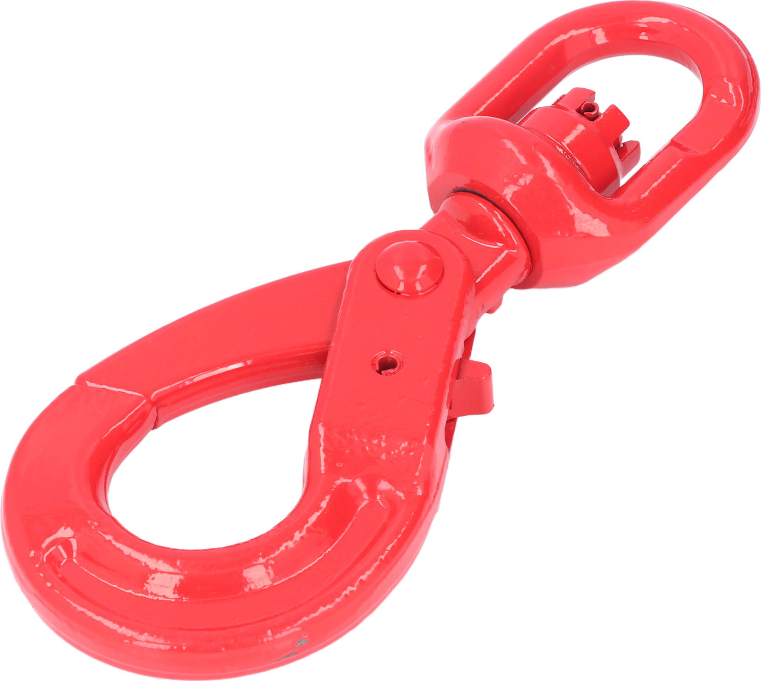 Cocosity Kranhaken, Kranhaken, rotierender selbstsichernder Haken, rotierender Haken aus geschmiedetem Stahl, selbstsichernder Sicherheitshaken, Haken