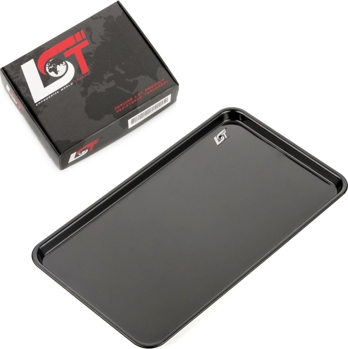 LST Abtropfschale Abtropfwanne Ablage Abtropfkorb 33x19 cm schwarz Kunststoff LP-3833
