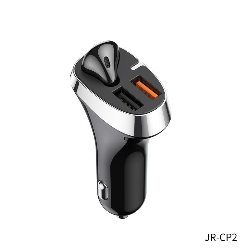 Joyroom JR-CP2 Autoladegert, mit kabellosen Kopfhrern, 2x USB, Bluetooth 5.0, 30 W, 2,1 A, Quick Charge 3.0, Schwarz 55923