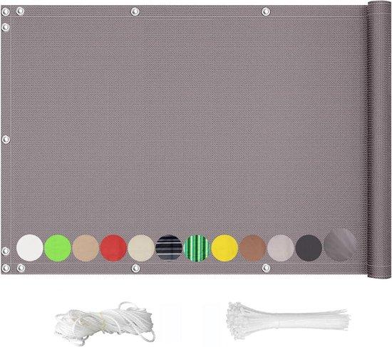 OEM Gartenzaun - Windschutzschirm - Privatsphäre Schaffen - Starker Dreiecksgitter - 150 x 900 cm - Grau 2026