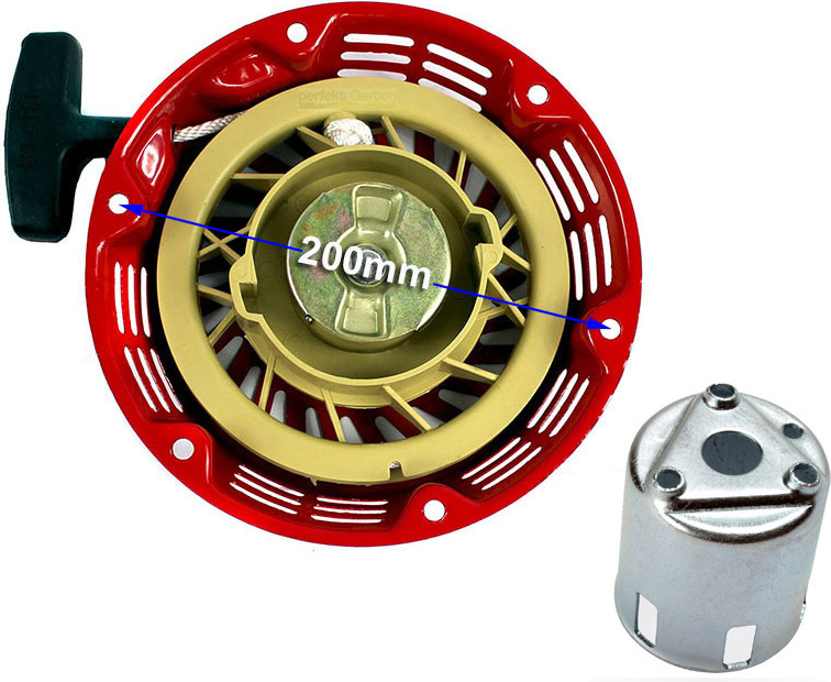 Avviatore Per Generatore Starter A Strappo (Rinculo) Per Motori Honda GX390 13HP E GX340 11HP - Ricambio Generico Nuovo Starter Strappo Honda