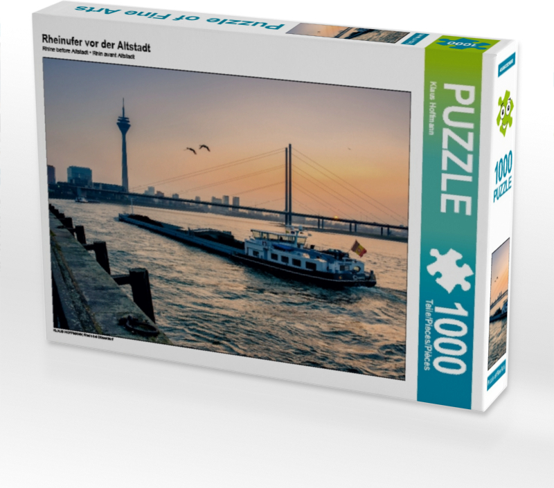 Calvendo Rheinufer vor der Altstadt 1000 Teile Puzzle quer 640x480mm, Hoffmann Klaus; 7361035