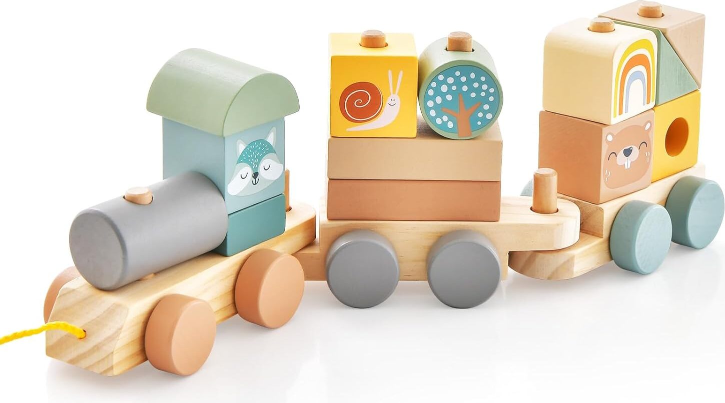 Holz Eisenbahn Gleise 3-tlg - Konkave Stoppschienen Für Spielzeugzüge