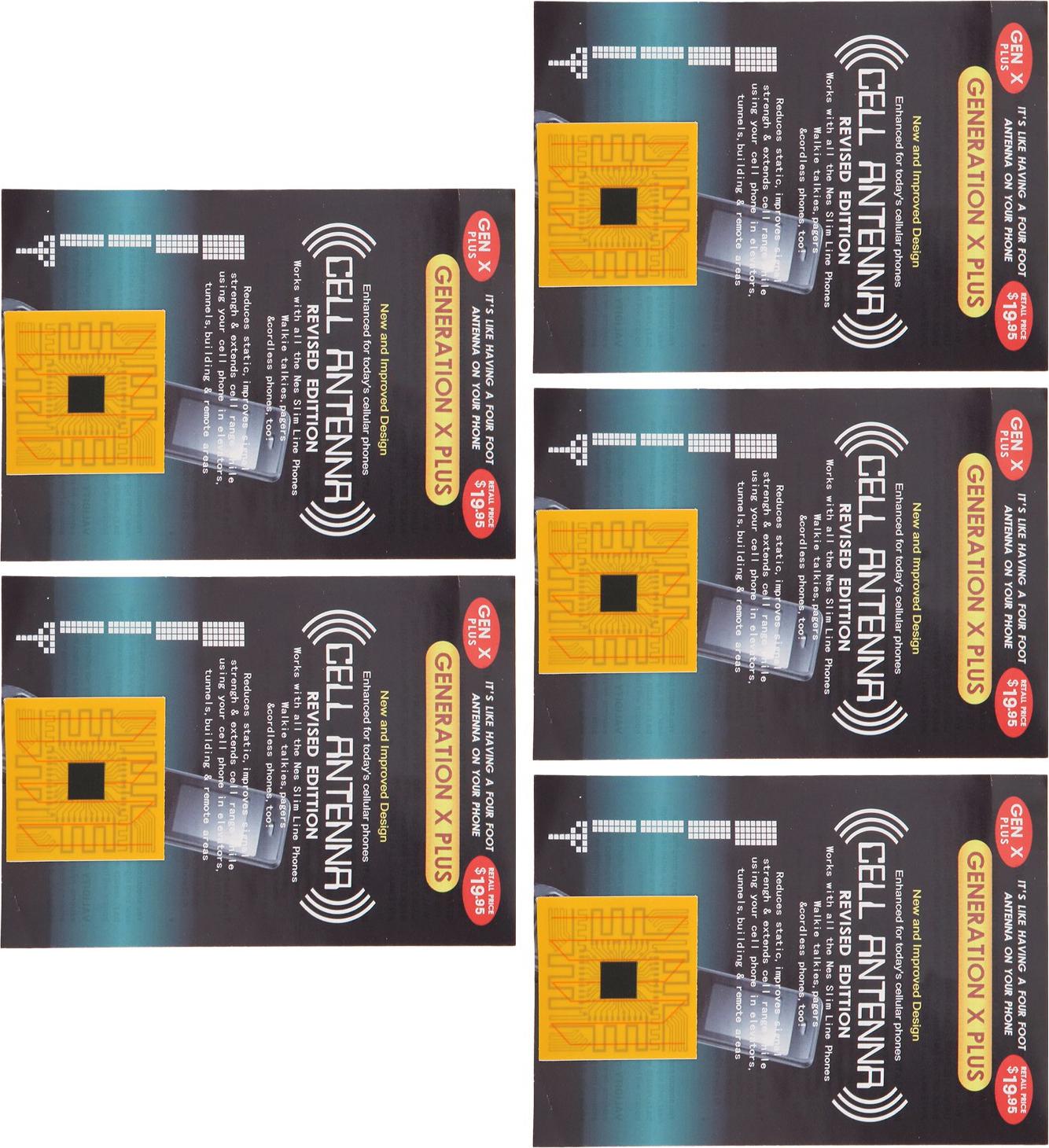 Cocosity Handy-Signalverst?rker-Aufkleber, 5 Stck, Signal-Antennenverst?rker-Aufkleber, Telefon-Signalverst?rker, Untersttzt Funkger?te, PDAs, Walkie-Talkies, Summer