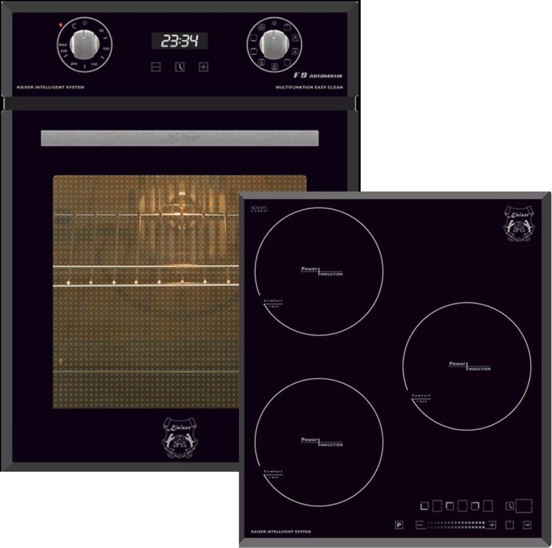 Kaiser Induktions Herd-Set EH 4747 Einbaubackofen + KCT 4746 FI Induktionsherd