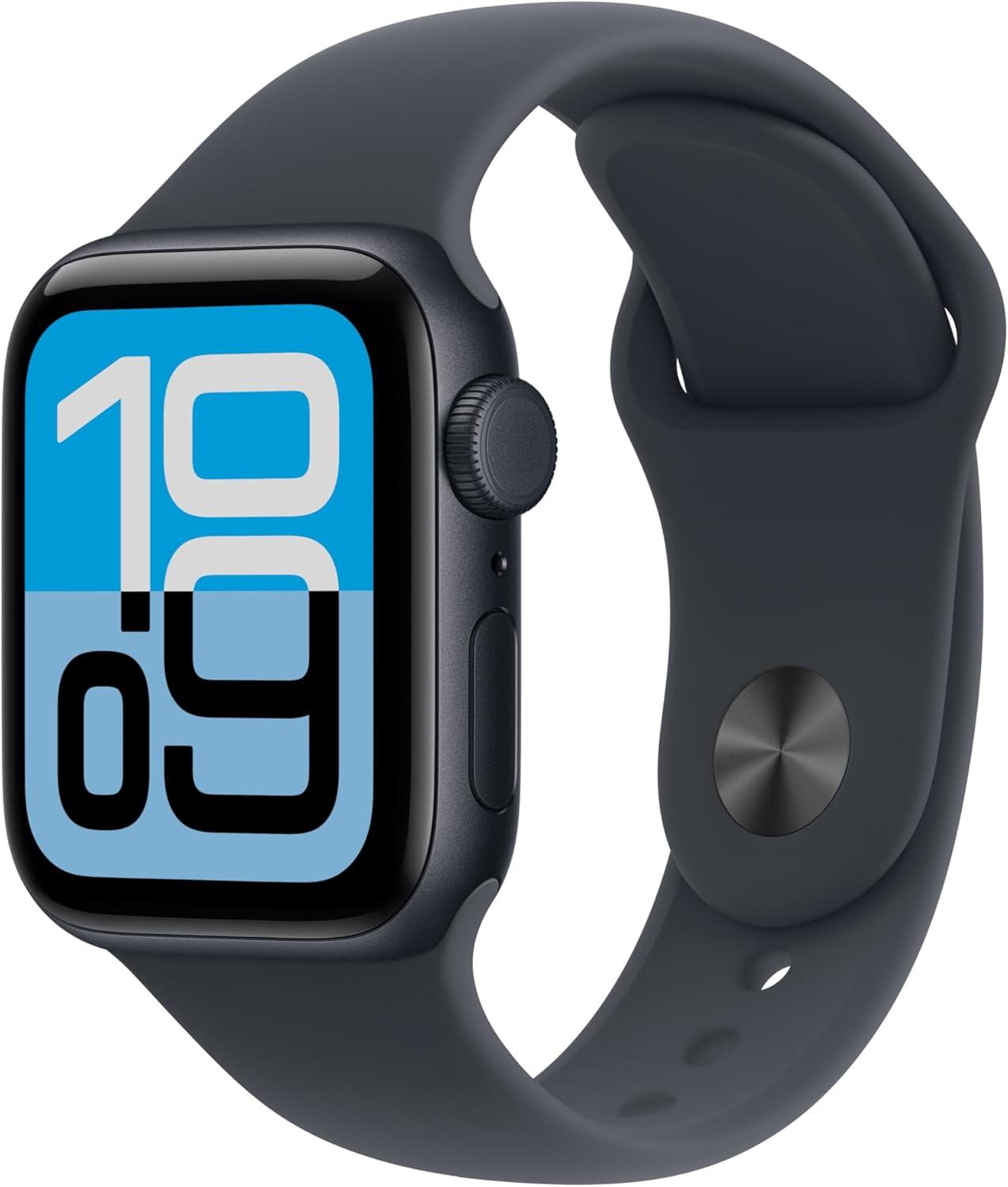 Apple Watch SE 3 Smartwatch 40 mm GPS Cellular mit Fitness Tracking Schlafanalyse Temperaturmessung Herzfrequenz Always On Display und Notfallfunktion