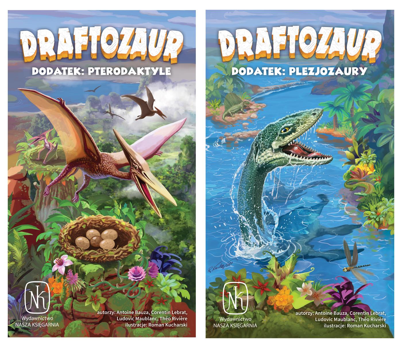 Nasza Księgarnia Draftosaurus - 2 Erweiterungen: Pterodaktylen, Plesiosaurier