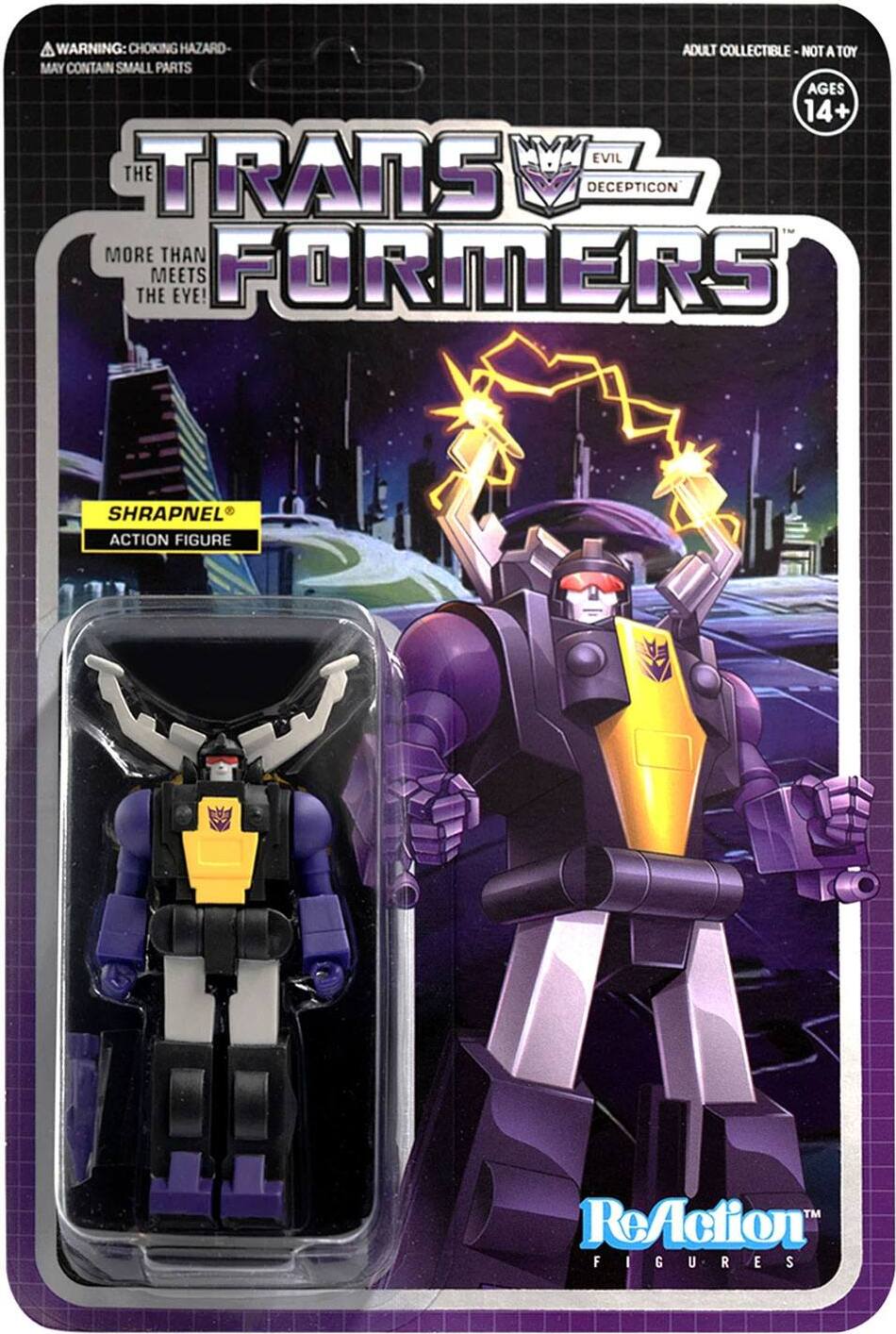 Super7 Transformers ReAction Actionfigur Wave 2 Shrapnel 10 cm