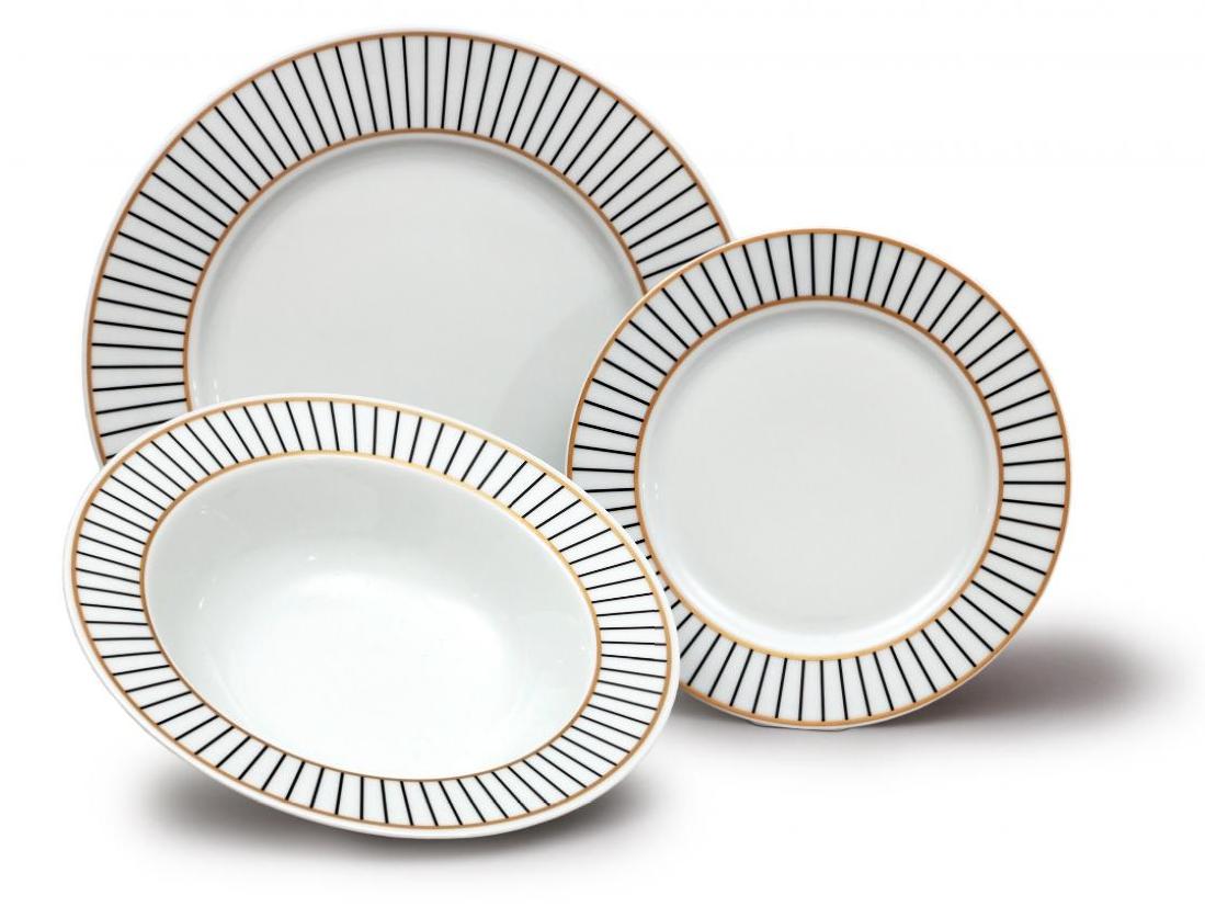 Thun 1794 Tellerset, Tschechisches Porzellan, Elegance A, Thun, 18 d.