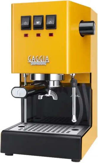 Gaggia Classic E24, Espresso kávovar, 2,1 L, kávový sáčok, Mletá káva, 1200 W, Žltá