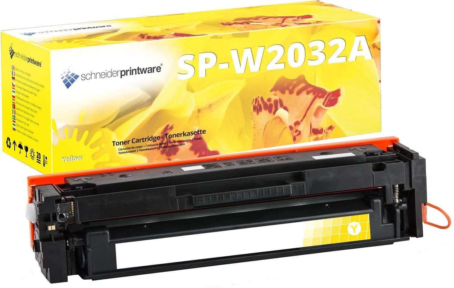 Schneiderprintware Recycelt Fachgerecht HP 415A W2032A Toner MIT CHIP gelb SP-W2032A