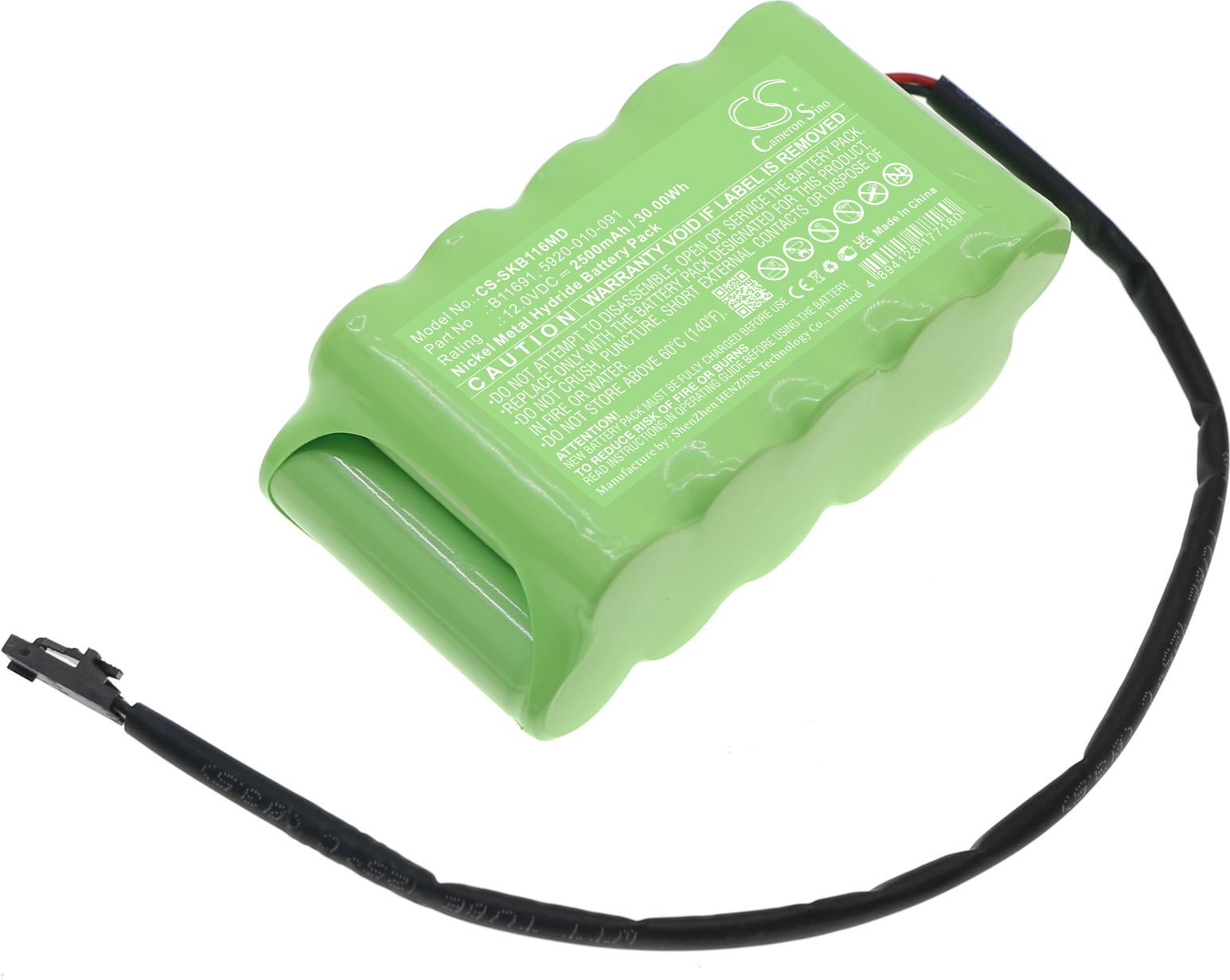 TECHTEK Akku Kompatibel mit [Stryker] 0AXINST10, 0AXSTGX10, 5920-010-XXX, Dual Channel Smartpump Tourniquet, Dual Channel Smartpump Tourniquet System