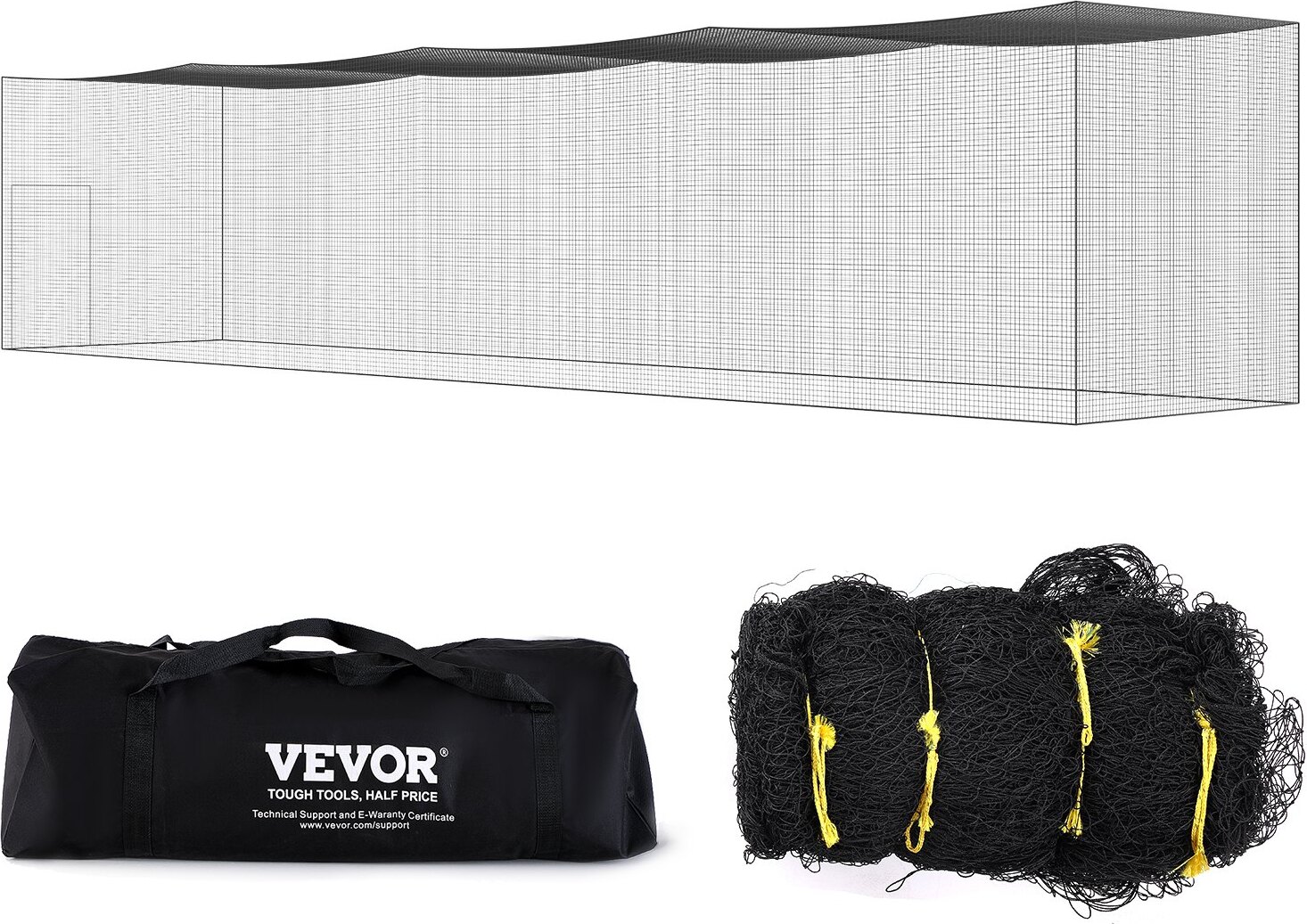 Sweiko Baseball Softball Schlagkäfig Netz PE-Pitching-Schlagnetz 55 Fuß SS-SSWQEU004507