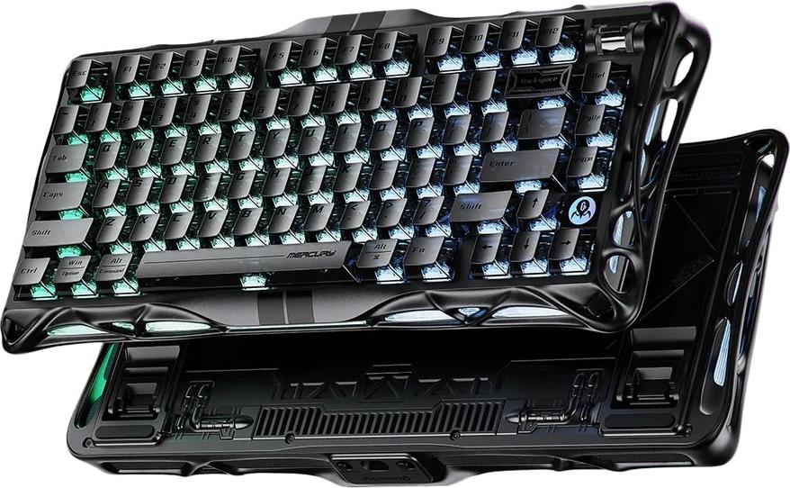 GravaStar Mercury V75 Mechanische Tastatur, Magnetic Switches, Gaming ANSI US, Stealth Black
