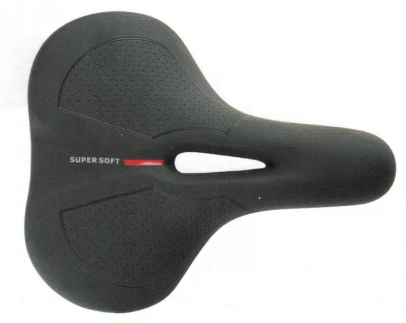 PEDURA Sattel City "Super Soft" schwarz mit Aussparrung 225 x 210 mm