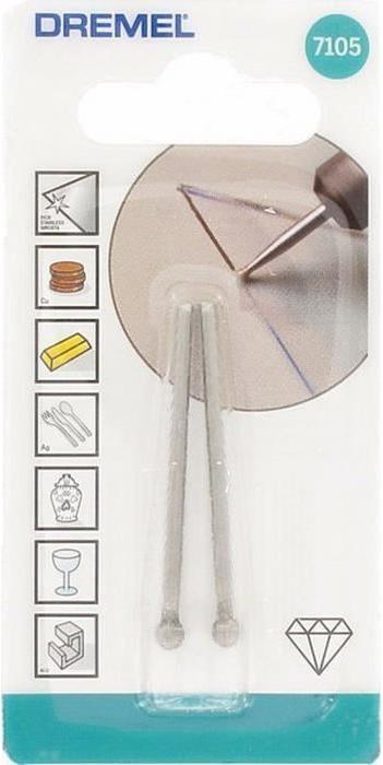 DREMEL Set mit 2 Diamantspitzen 4,4mm 7105 DRE8710364044849