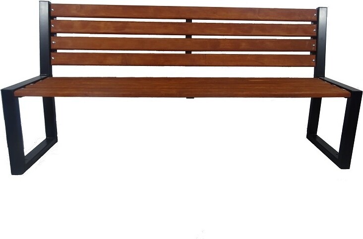 Sonstige Gartenbank Parkbank Gartenmöbel Holzbank 182x90cm Metall Holz Garten Bank Sitzbank Möbel