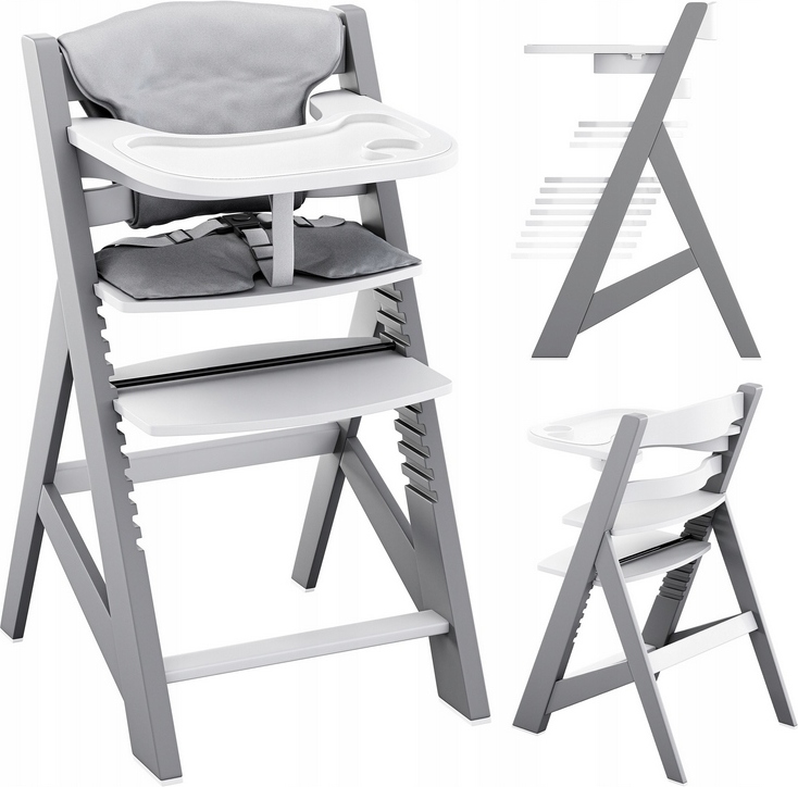 4-in-1 KINDERFUTTERSTUHL KINDERSITZ MIT HOCKER TAB TULANO