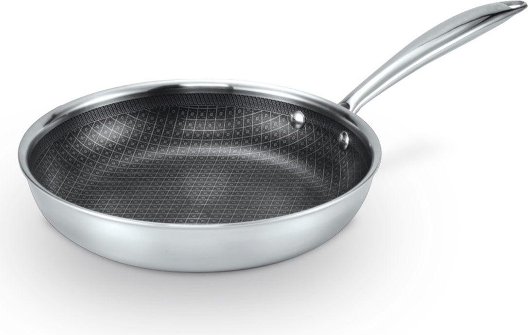 Livington Titan Pan 24 cm - Edelstahl Bratpfanne - Backofenfeste Pfanne M29262