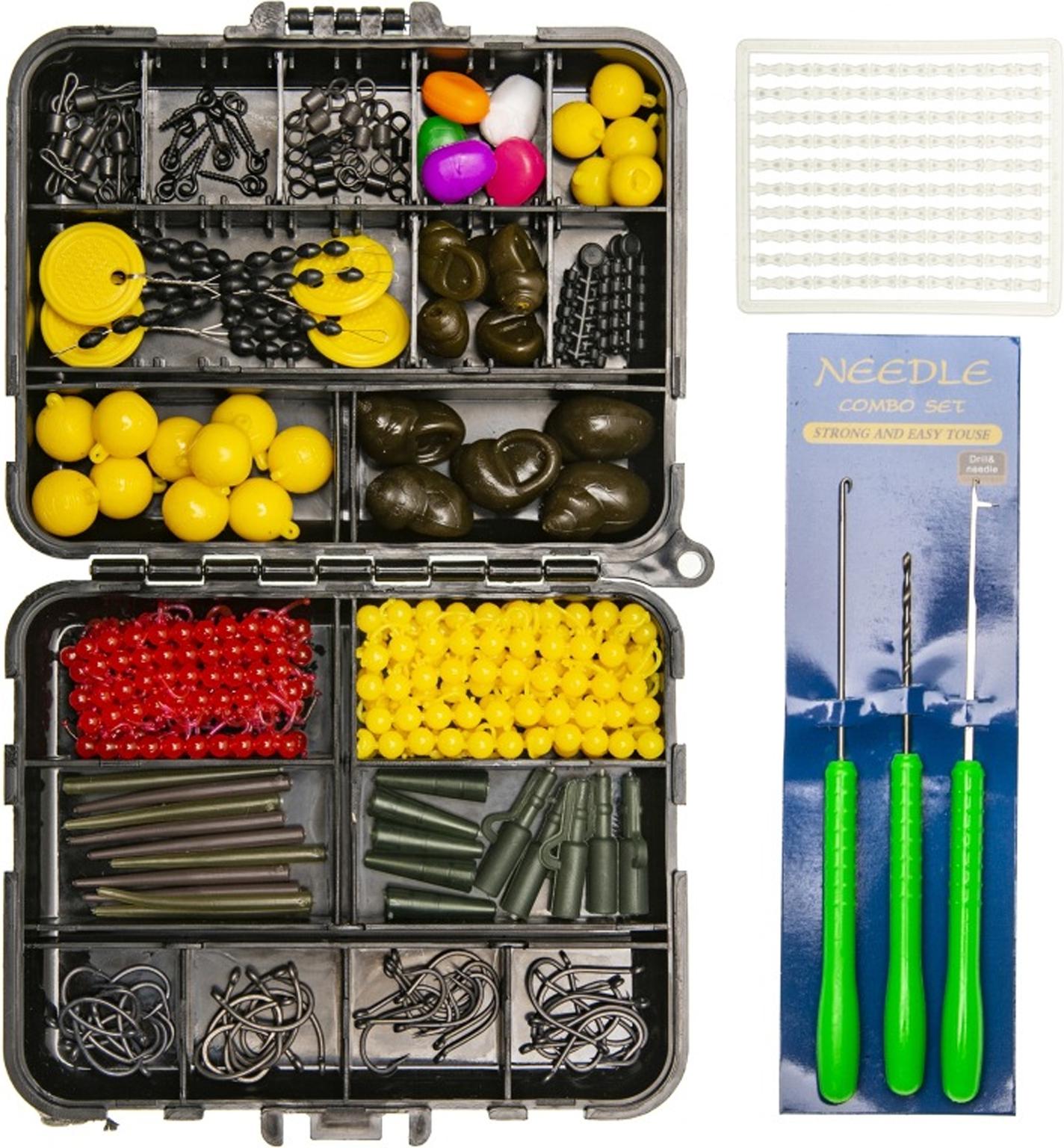 Lixada 328pcs Karpfen Angeln Ausrüstung Kit Karpfen Angeln Tackle Box enthalten Swivels Köder Schwimmer Angeln Nadeln Angeln Zubehör K_2717250015311_250821_60670