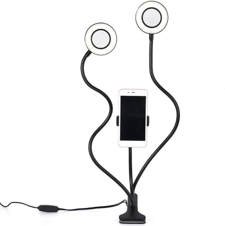 Grundig ED-95927: držiak na telefón s dvojitým kruhovým svetlom 2 v 1