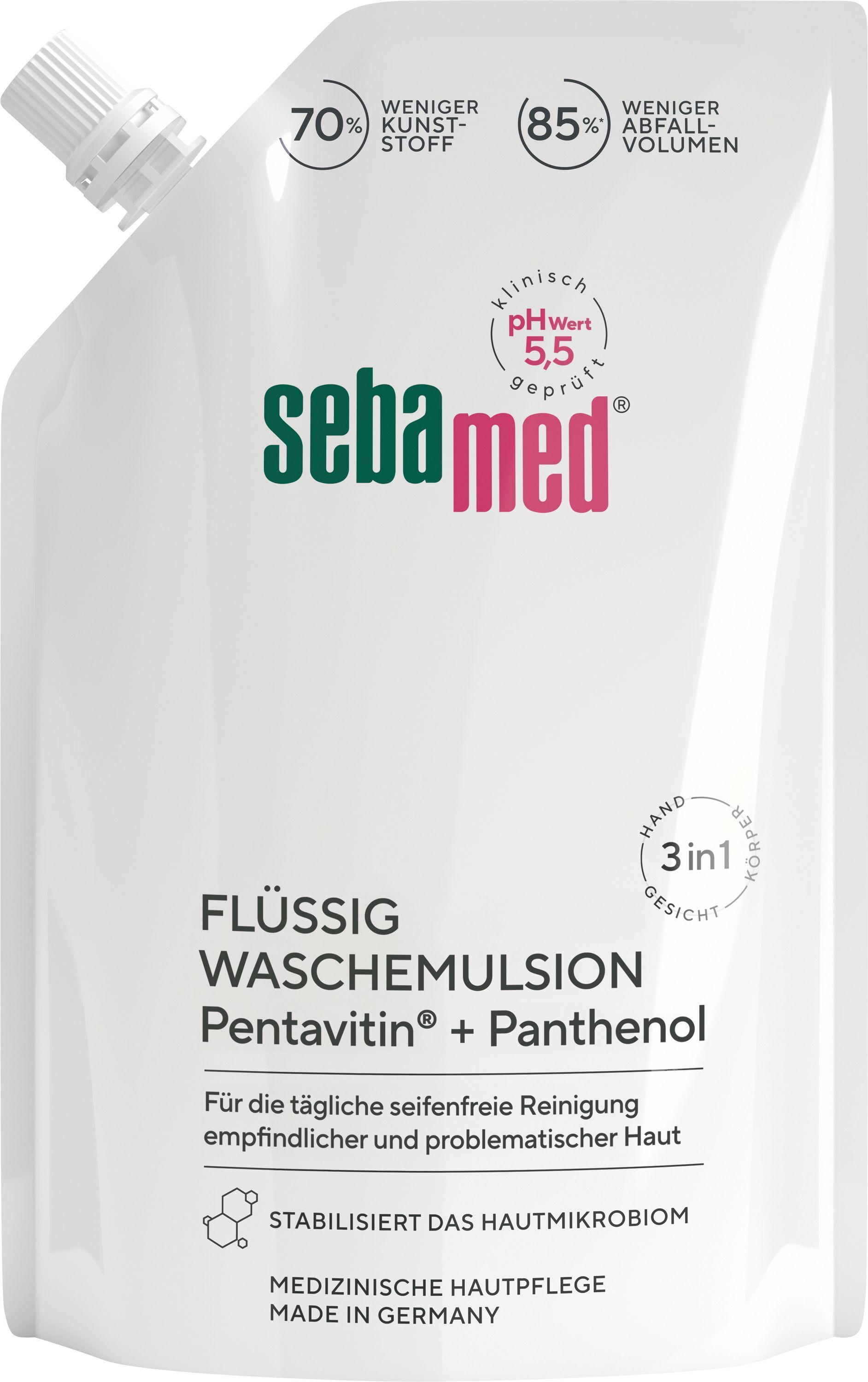 SEBAMED Flüssig Waschemulsion 50 Ml - Mildes Shampoo Für Sensible Kopfhaut