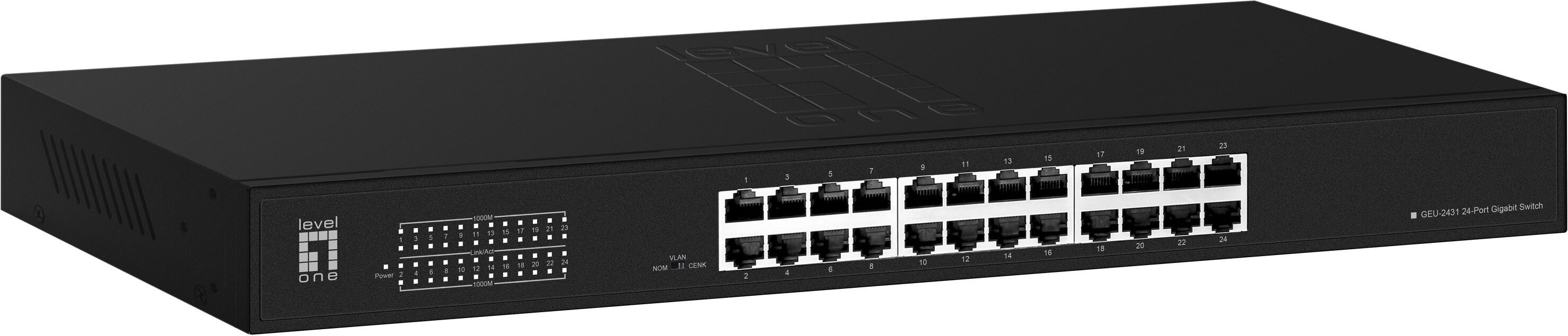 LevelOne Switch 24x GE GEU-2431             19"
