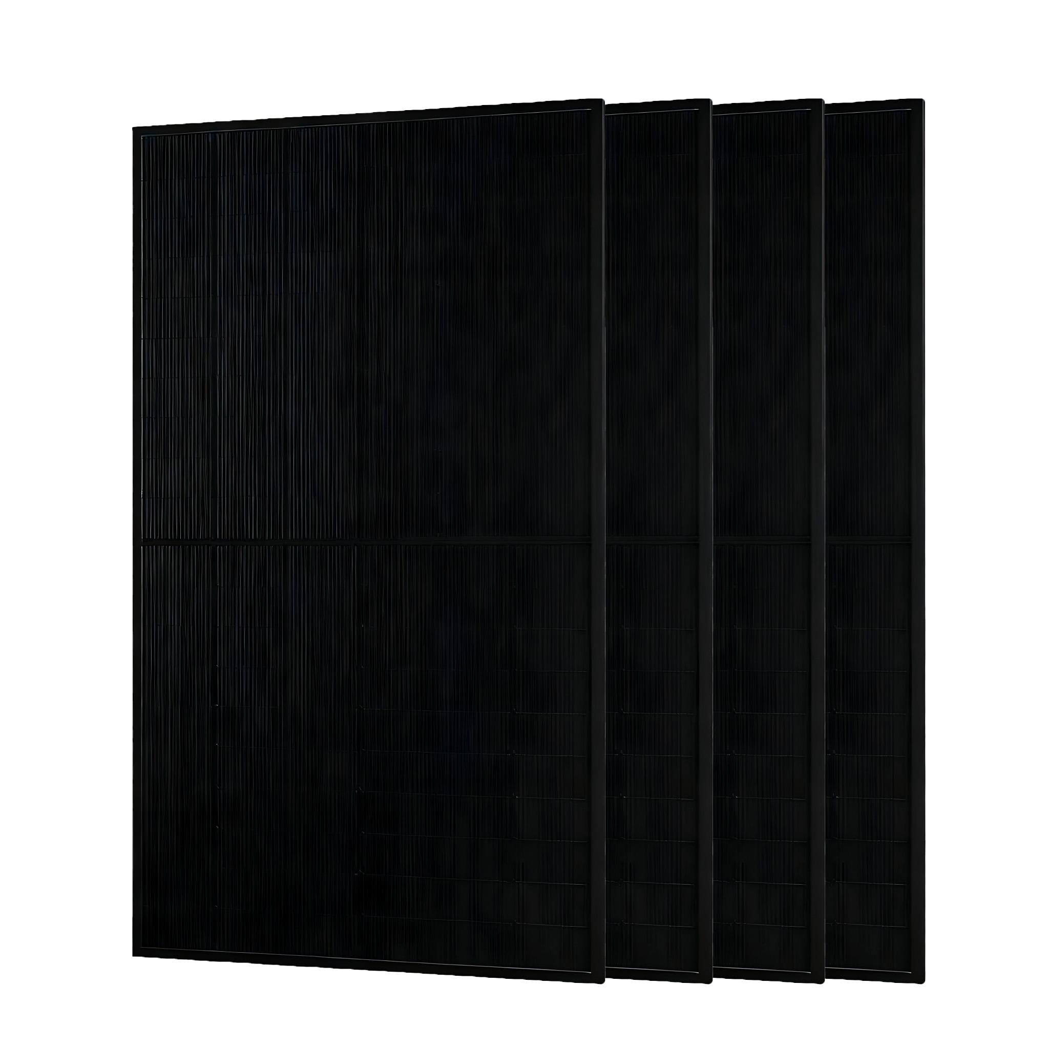 JA Solar Solarmodul 500W Bifazial Glas-Glas Photovoltaik full black Solar panel 4 pcs