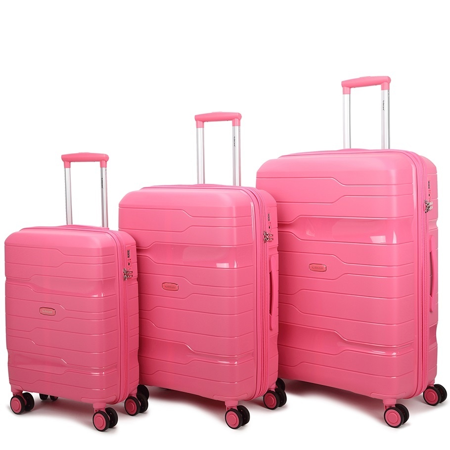 Decent One-City Koffer-Set 3-teilig Rosa 105, 72 und 36 L RK-9365 SET-PINK