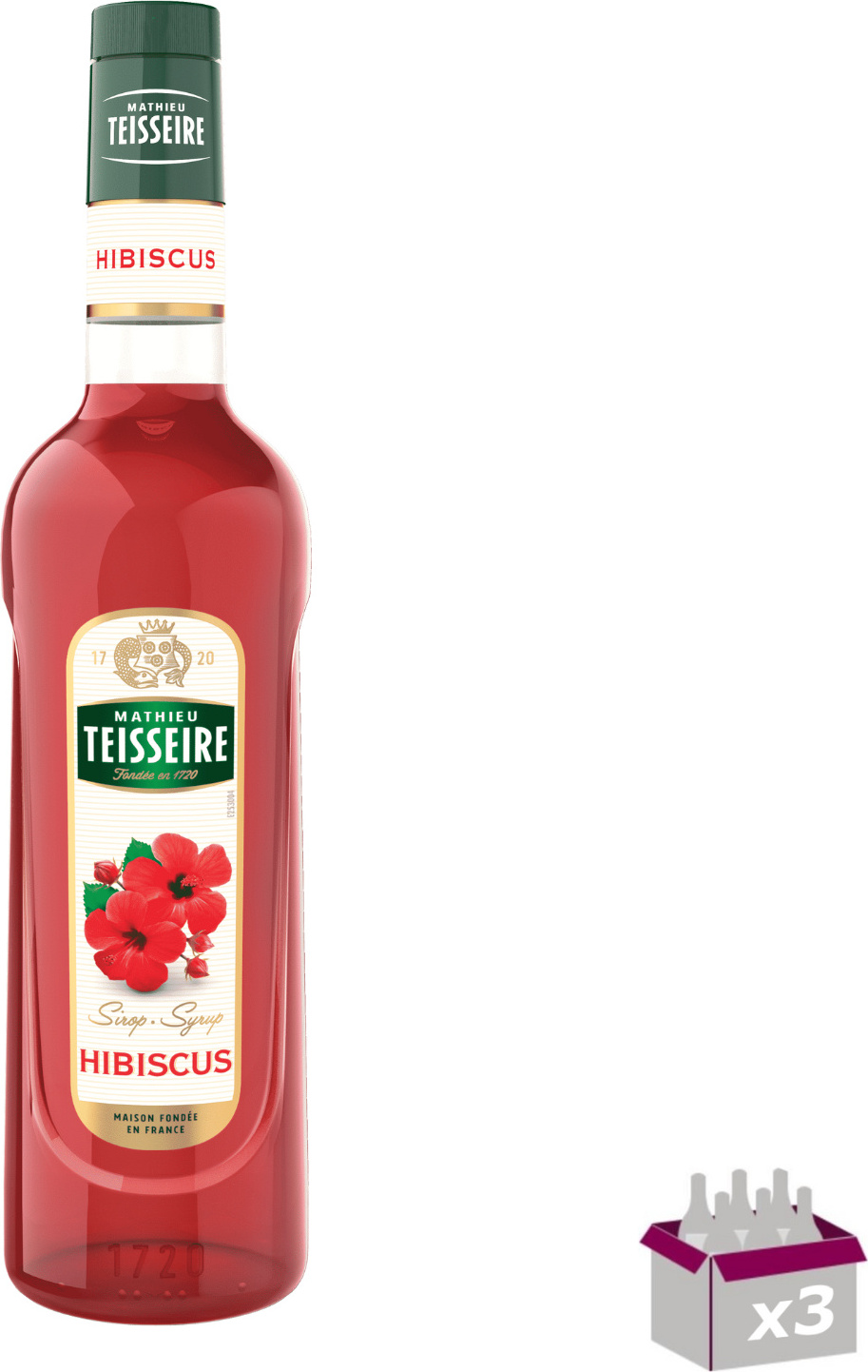 Los 3 - Teisseire - Hibiskussirup - 70cl