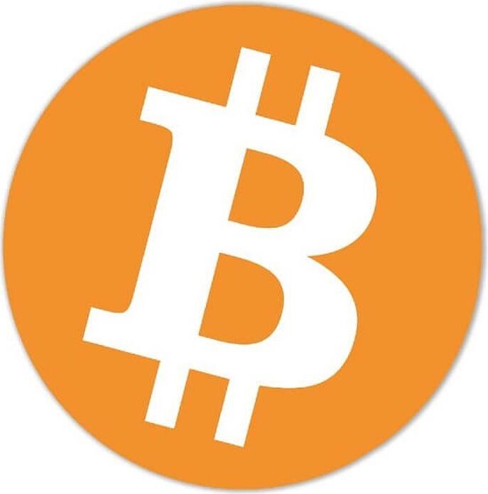 Save-Your-Bitcoins.com Aufkleber Bitcoin Logo Ø 95 mm 10-er Pack