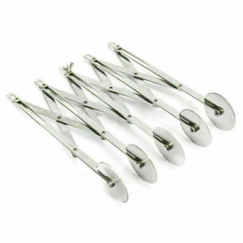 Zhixia 5 Räder Teigschneider Edelstahl justierbar Kuchenteiler Teigrad Blechkuche