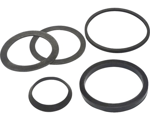 neuvedené Dichtungssatz für Siphon aus Gummi, Abflussrohr Ø 40 mm, verschiedene Dichtungen