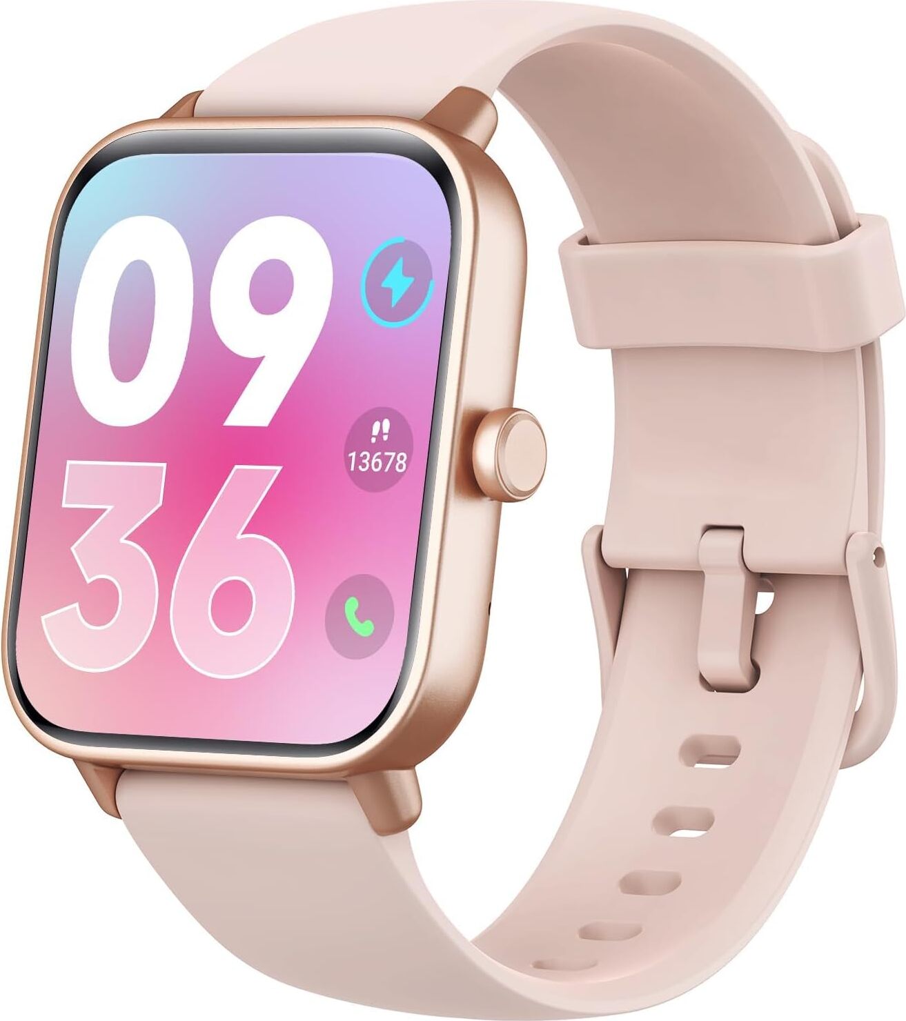 Smartwatch dámske muži s funkciou telefónu sledovanie kalórií, funkcia e-mailu, funkcia SMS, funkcia telefónu monitor spánku Android IOS tmavozelená