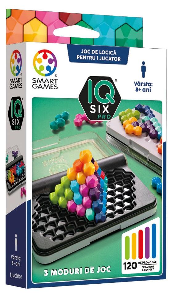 Smart Games IQ Six Pro – 2D- und 3D-Logikspiel mit 120 Herausforderungen (rumanische Ausgabe)