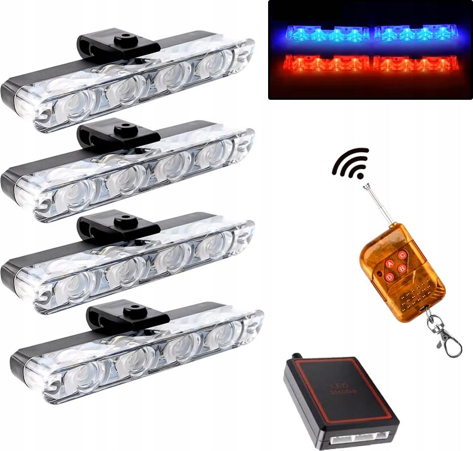 POPESQ® 2 LEDs 5mm Zweifarbig Blinkend – Rot/blau – Für Modellbau, Signale & Deko