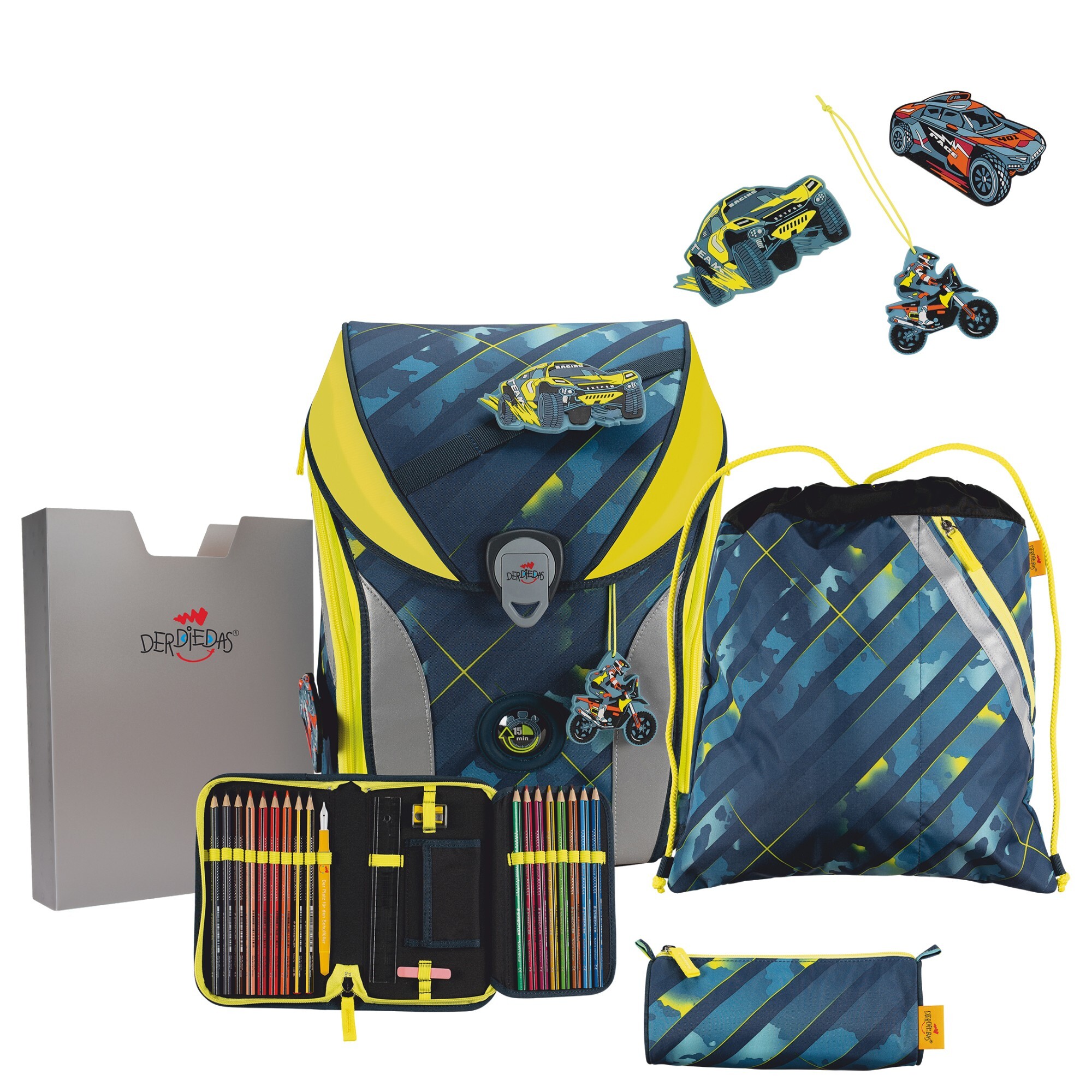 DerDieDas ErgoFlex MAX Speed Challenge Schulranzen Set 5tlg. 8508174