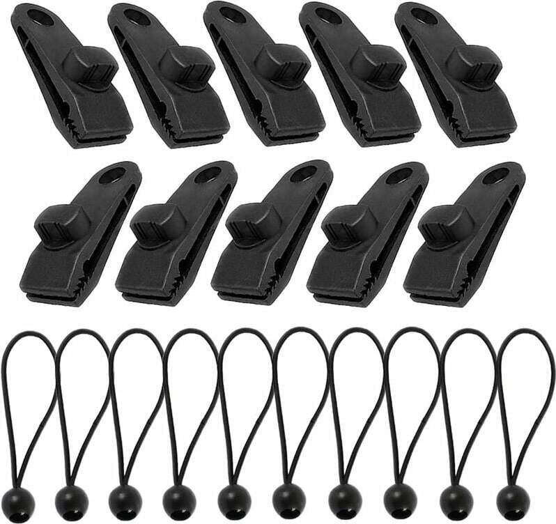 Jormftte 10 Sets Planenclip, Planenverschluss, Zeltclips, Poolplanenspanner, Zeltklemme, Planenspanner. Perfekt zum Spannen einer Plane, Zelte, Markisen, Banner KAU-HT-LR-CPK-PH-20250811-74