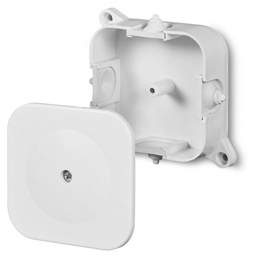 TIM LEERE DOSE N/T 5 × 2,5 mm² IP42 85 × 85 × 35 mm 0214-00 – E115AB-UL005