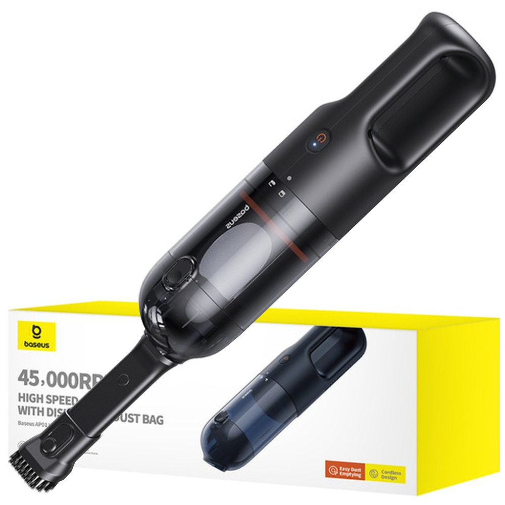 Baseus AP01 akumulátorový vysávač do auta 5000Pa 6000mAh čierny