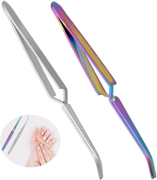 OEM 2 Stück Nagelklammern - Nagelkunstbelegungsklammern - Nagelknijpende Maniküre-Formklammern 2026