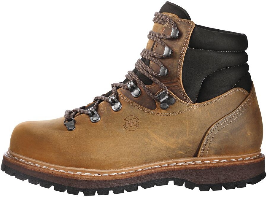 Hanwag 1114-44 Bergler Nuss Bergstiefel Vibram Leder Nubuklerder Braun 1114 BERGLER