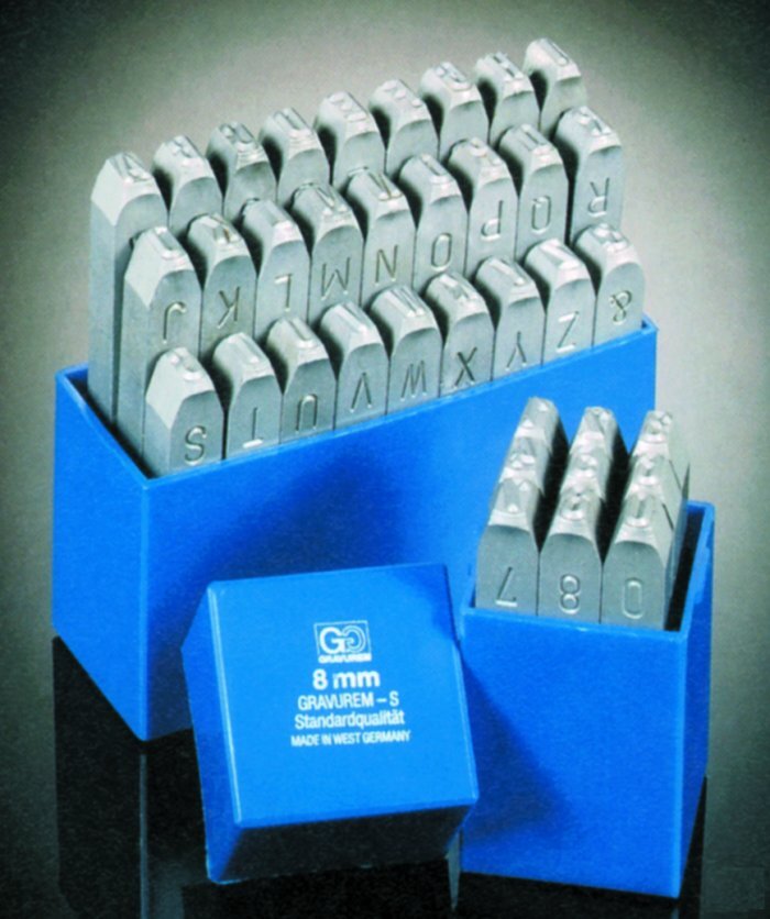 Beta cavi GRAVUREM-S Set of Stanzzahlen 0-9 / 8mm